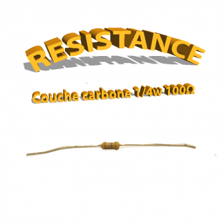 Résistance 100 ohm à couche Carbone 1/4W