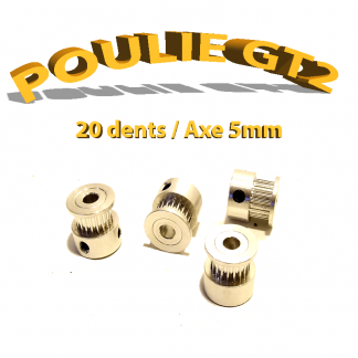 Poulie GT2 20 dent - 5mm