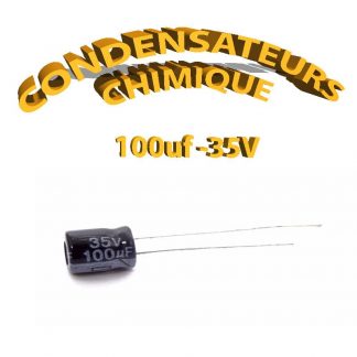Condensateur chimique 100uF 35V