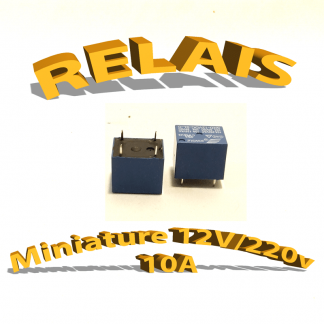 Relais miniature CI 12v/250v 10A