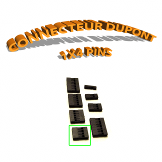 Connecteur Dupont 1x4 Pins