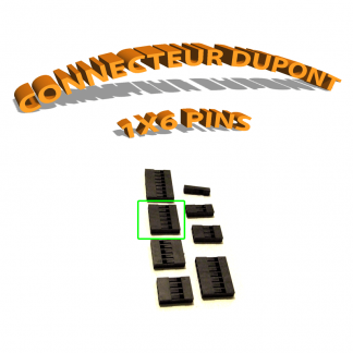 Connecteur Dupont 1x6 Pins