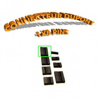 Connecteur Dupont 1x8 Pins