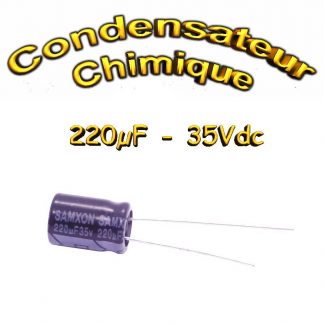 Condensateur chimique 220uF 35V