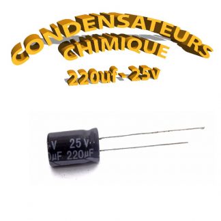 Condensateur chimique 220uF 25V