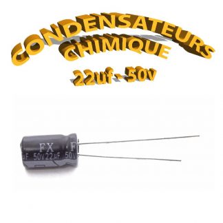 Condensateur chimique 22uF 50V