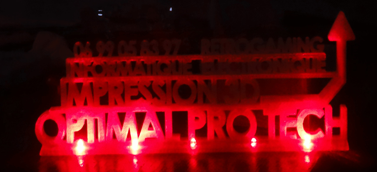 Vidéo de l' impression 3D - Logo de comptoir