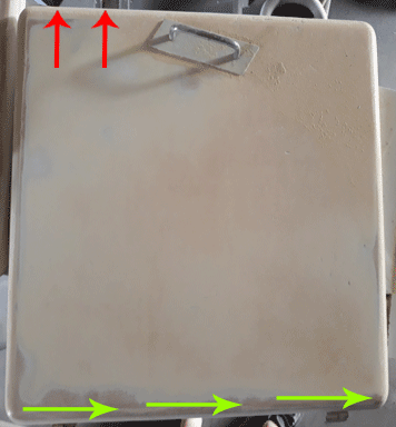 ponçage des bords arrondie