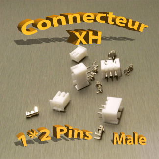 Connecteurs XH 2 Pins Mâle