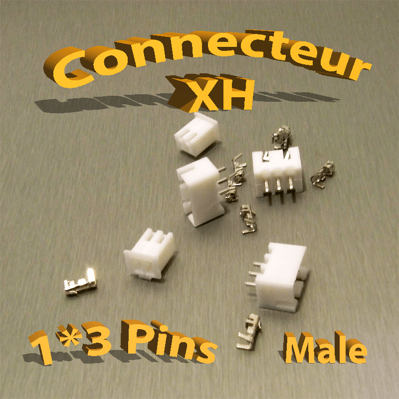 Connecteurs XH 3 Pins Mâle - Optimal pro tech, Impression 3d