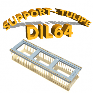 Support tulipe - DIL 64 Bleu