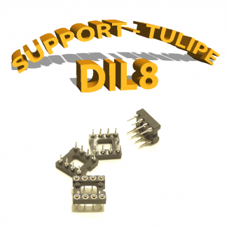 Support tulipe - DIL 8 Noir