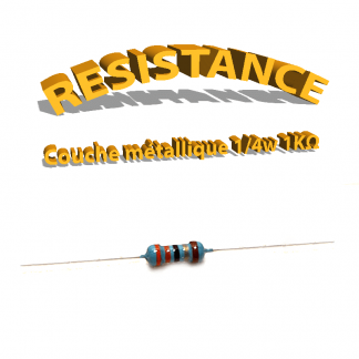 Résistance 1 Kohm métallique