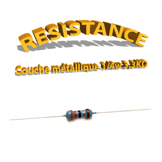 Résistance 3,3 Kohm métallique
