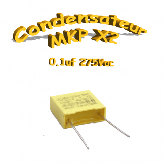 Condensateur Polypropylène MKP x2 100nf-0.1uf 275Vac