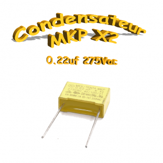 Condensateur Polypropylène 220nf .22uf MKP x2 275Vac