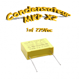 Condensateur Polypropylène 1uf MKP x2 275Vac