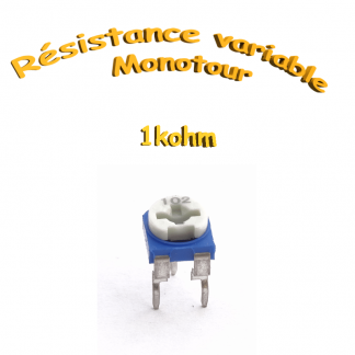 résistance variable mono-tours 1kohm,Potentiomètre ajustable 1kohm