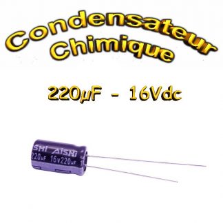 Condensateur chimique 220uF 16V