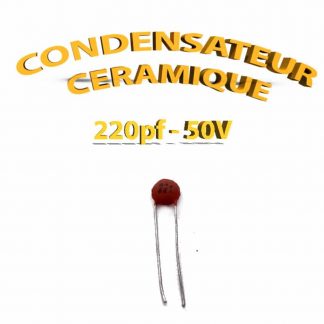 Condensateur Céramique 220pf - 221 - 50V