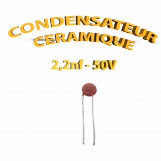 Condensateur Céramique 2,2nf - 222 - 50V