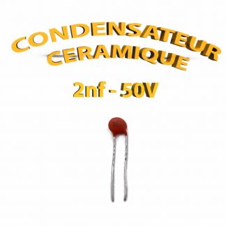 Condensateur Céramique 2nf - 202 - 50V