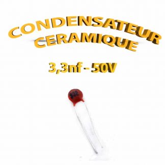 Condensateur Céramique 3.3nf - 332 - 50V