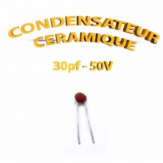 Condensateur Céramique 30pf - 30 - 50V