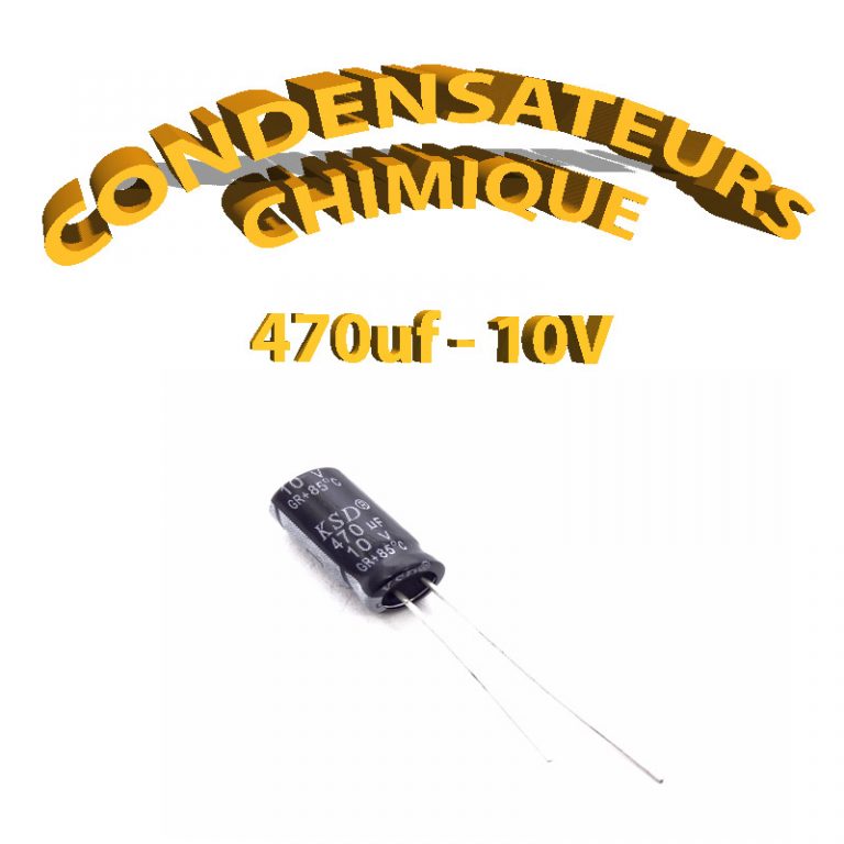Lot De 3 Condensateurs électrolytiques 470µF 100V - Température -40°C à +105°C - Marque PIRABADI, Neufs