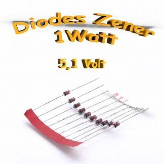 Diode zener 5V1 - 1n4733A - 1 Watt -BZX85C5V1