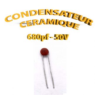 Condensateur Céramique 680pf - 681 - 50V