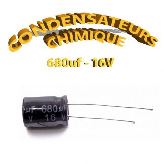 Condensateur chimique 680uF 16V