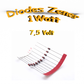 Diode zener 7V5 - 1W - 1N4737A