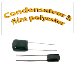 Condensateur à film polyester 100volt 220pf à 0.22uf