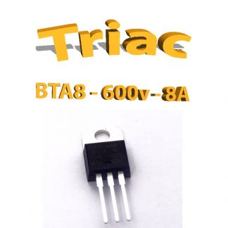 BTA08 600V, 8A, 50ma THT, TO220