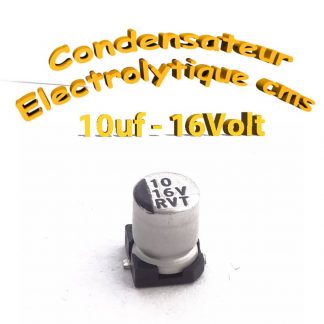Condensateur électrolytique CMS - SMD 10uF 16V