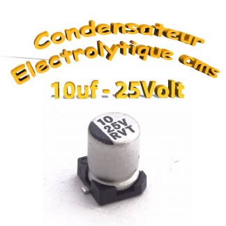 Condensateur électrolytique CMS - SMD 10uF 25V
