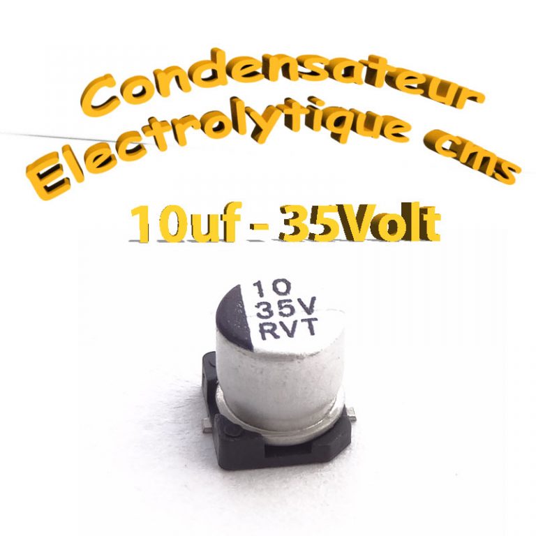 10 Condensateurs électrolytiques Chimiques 100µF 35V - Pour Réparation électronique - Neufs
