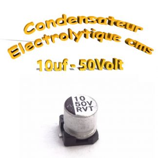 Condensateur électrolytique CMS - SMD 10uF 50V