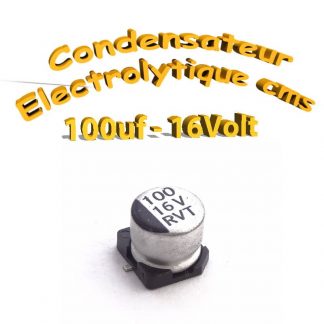 Condensateur électrolytique CMS - SMD 100uF 16V