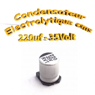 Condensateur électrolytique CMS - SMD 220uF 35v