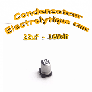 Condensateur électrolytique CMS - SMD 22uF 16V
