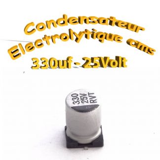 Condensateur électrolytique CMS - SMD 330uF 25v