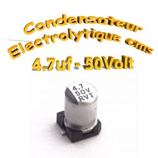 Condensateur électrolytique CMS - SMD 4.7uF 50V