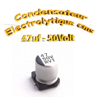 Condensateur électrolytique CMS - SMD 47uF 50V