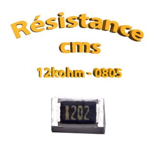 Résistance cms 0805 12kohm 1% 1/8w
