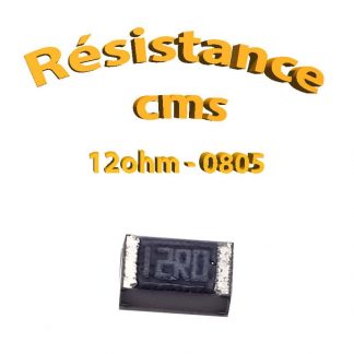 Résistance cms 0805 12ohm 1% 1/8w