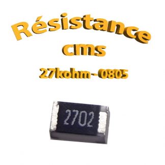 Résistance cms 0805 27kohm 1% 1/8w