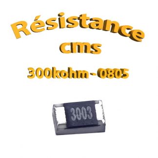 Résistance cms 0805 300kohm 1% 1/8w