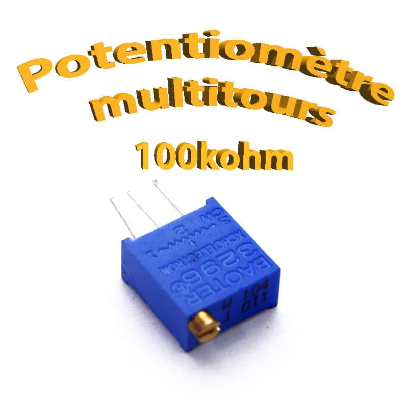 5 PCS 3296W 100K Ohm résistance variable réglable pour potentiomètre multitours